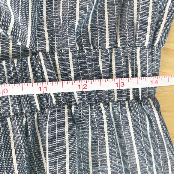 100% Cotton Striped Cut-Out Midi Dress - Picture 12 of 14